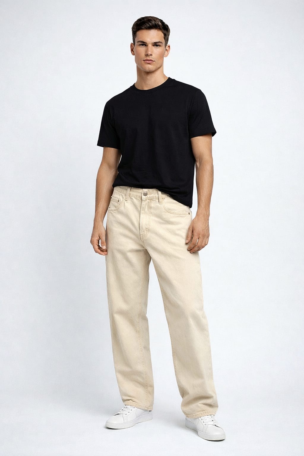 Men’s Grey Premium Cotton Denim Jeans - Image 6